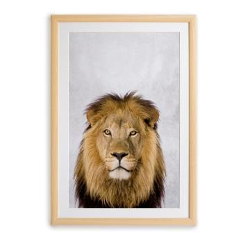 Tablou cu ramă pentru perete Surdic Lion, 30 x 40 cm