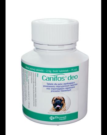 BIOWET Canifos Deo tablete pentru caini pentru a preveni mirosurile neplacute 75 buc.