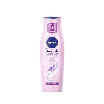 Nivea Îngrijirea șamponului cu lapte și proteine de mătase pentru părul lucios fără lustruire Lapte Hair Shine ( Care Shampoo) 250 ml
