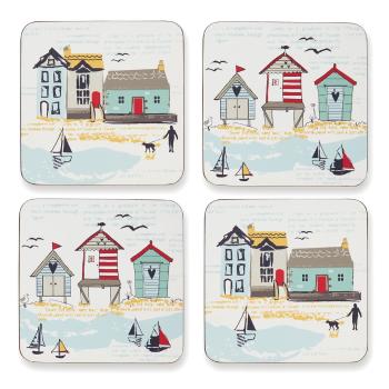 Set 4 suporturi pahare Cooksmart ® Beside The Seaside