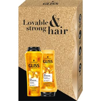 Schwarzkopf Gliss Oil Nutritive set cadou (pentru par indisciplinat)