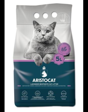 ARISTOCAT Bentonite Plus Nisip pentru litiera pisicilor, din bentonita cu lavanda 5 L