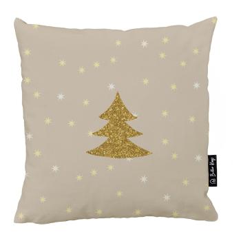 Față de pernă 45x45 cm  cu model de Crăciun Gold Tree – Butter Kings