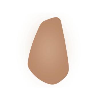 Oglindă de perete PT Living Organic Oval, înălțime 65 cm, maro