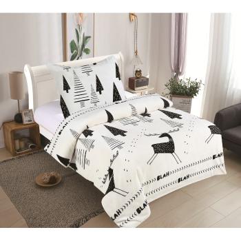 Lenjerie de pat din micro-pluș Rudolf, 140 x 200 cm, 70 x 90 cm
