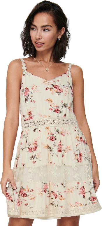 ONLY Rochie pentru femei ONLKARMEN 15177478 Creme brûlée ROSE FLOWER 42