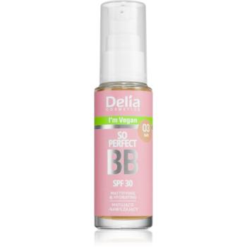 Delia Cosmetics BB So Perfect crema BB matifianta cu efect de hidratare culoare 03 Dark 30 ml