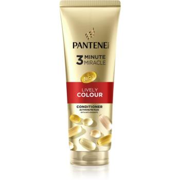 Pantene 3 Minute Miracle Lively Colour balsam pentru par deteriorat si vopsit 220 ml