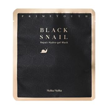 Holika Holika Mască de față din pânză cu extract de melc negru Black Snail Prime Youth (Repair Hydro-gel Mask) 25 g