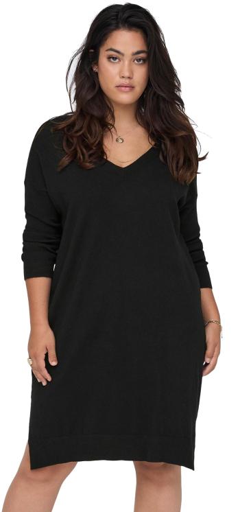 ONLY CARMAKOMA Rochie de damă CARIBI Regular Fit 15263791 Black SOLID 5XL/6XL