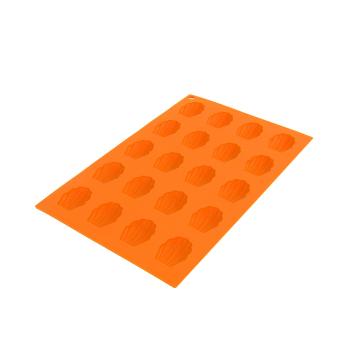 Forma din silicon Fursecuri pentru 20 b. - portocaliu - Mărimea 29,5x17,5x1 cm