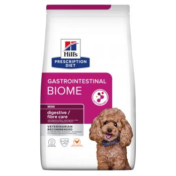 HILL'S Prescription Diet Gastrointestinal Biome Mini, Pui, dietă veterinară câini, hrană uscată, sistem digestiv, 6kg