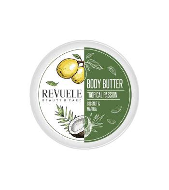 Revuele Unt de corp hidratant pentru piele sensibilă Tropical Passion Coconut & Marula (Body Butter) 200 ml