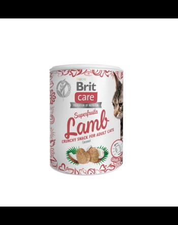 BRIT Care Cat Snack Superfruits recompense pentru pisici, cu miel 100 g