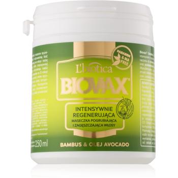 L’biotica Biovax Bamboo & Avocado Oil masca pentru regenerare pentru păr 250 ml