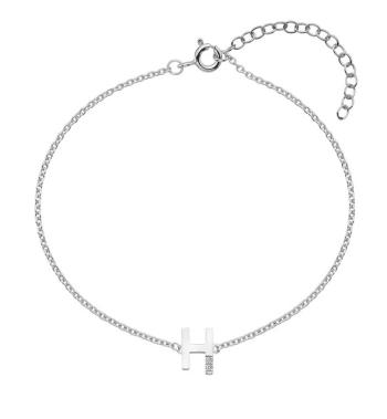 Hot Diamonds Brățară de argint cu diamante litera "H"Love LettersDL619