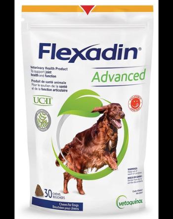 VETOQUINOL Flexadin Advanced Supliment alimentar pentru caini, pentru articulatii si muschi 30