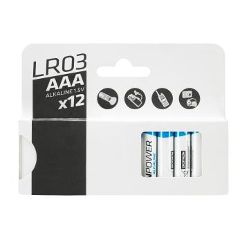 Baterii alcaline LR03 - AAAx12