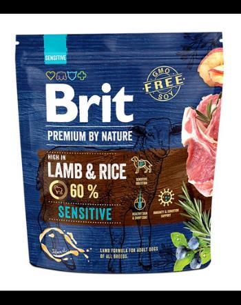 BRIT Premium By Nature Sensitive Lamb hrana uscata caini adulti cu tract digestiv sensibil, cu miel 1 kg