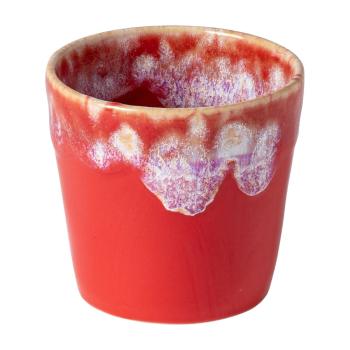 Ceașcă pentru espresso din gresie ceramică Costa Nova, 200 ml, roșu - alb