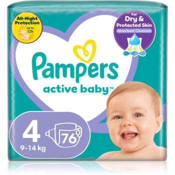 Pampers Active Baby Size 4 scutece de unică folosință 9-14 kg 76 buc