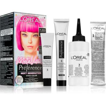 L’Oréal Paris Préférence Meta Vivids vopsea de par semi-permanenta culoare 7.222 Meta Pink 1 buc