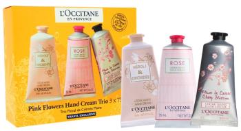 LOccitane En Provence Set cadou pentru îngrijirea mâinilor Pink Flowers Hand Cream Trio 3 x 75 ml