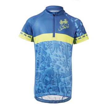 copilăresc tricou de ciclism Silvini Scrie CD1434 albastru / var