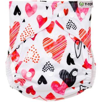 T-TOMI Diaper Covers AIO Hearts scutece tip chiloțel set cadou 4-15 kg