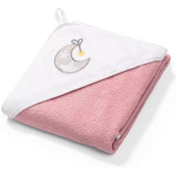 BabyOno Towel prosop de baie cu glugă 76 x 76 cm Pink 1 buc