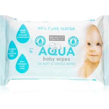 Beauty Formulas Baby Aqua șervețele umede pentru copii 56 buc