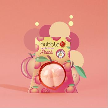 Bubble T Cosmetics Bombă efervescentă pentru baie Peach (Bath Fizzer) 150 g
