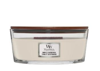 WoodWick Lumânare parfumată Tonka & Almond Milk 453,6 g