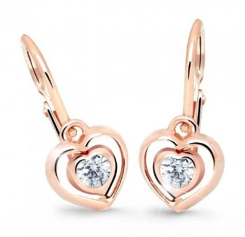 Cutie Jewellery Cercei inimă pentru copii C2752-10-X-4 alb