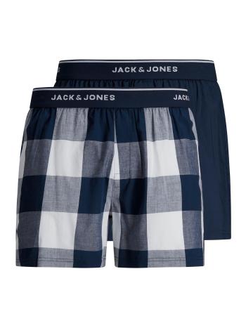 Jack&Jones 2 PACK - boxeri pentru bărbați JACBASIC CHECK 12199826 Dress Blues M