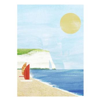 Poster 30x40 cm Etretat Cliffs - Travelposter