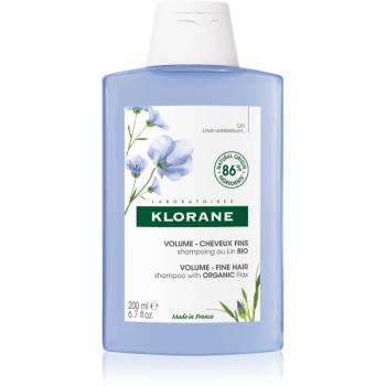 Klorane Flax Fiber Bio Sampon pentru par fin, moale 200 ml