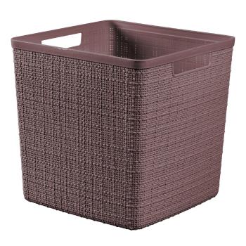 Coș de depozitare Curver Jute, 17 l, maro-violet