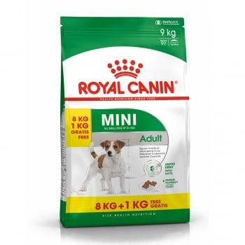 Royal Canin Mini Adult, hrană uscată câini, 8kg + 1kg gratuit
