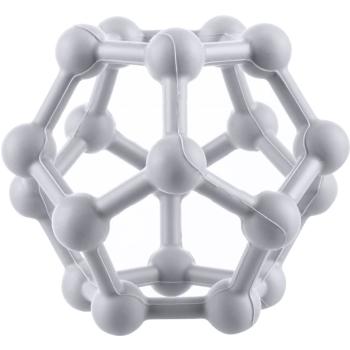 Zopa Silicone Teether Atom jucărie pentru dentiție Dove Grey 1 buc