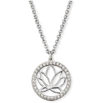 Engelsrufer Colier din argint cu floare de lotus ERN-LOTUS-ZI