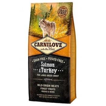 Pachet 2 x Carnilove Salmon and Turkey Large Breed Adult Dog 12 kg