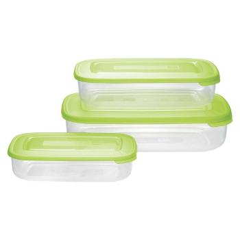 Set de 3 boluri de plastic Tontarelli, verde