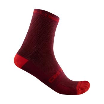 
                 CASTELLI Șosete clasice de ciclism - SUPERLEGGERA T 12 - bordo  
            