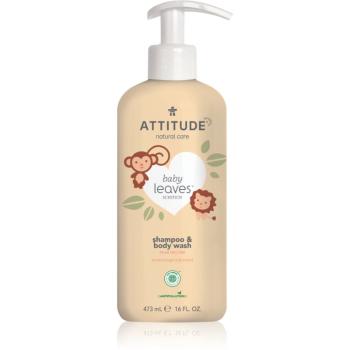 Attitude Baby Leaves Pear Nectar 2 in 1 gel de dus si sampon pentru copii 473 ml