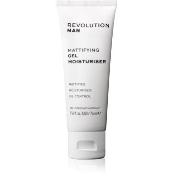 Revolution Man Mattifying crema gel hidratanta cu textura usoara pentru ten gras 75 ml