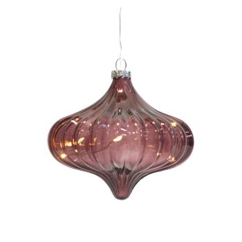 Decorațiune luminoasă burgundy ø 11 cm Dina – Sirius