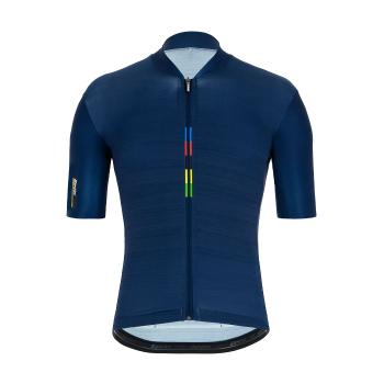 
                 SANTINI Tricou de ciclism cu mânecă scurtă - UCI RAINBOW CLASSE - albastru  
            