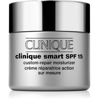 Clinique Clinique Smart™ SPF 15 Custom-Repair Moisturizer crema anti-rid hidratanta pentru ten uscat și combinat SPF 15 75 ml