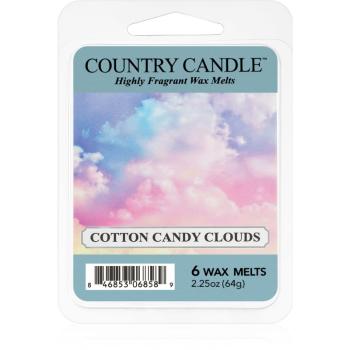 Country Candle Cotton Candy Clouds ceară pentru aromatizator 64 g